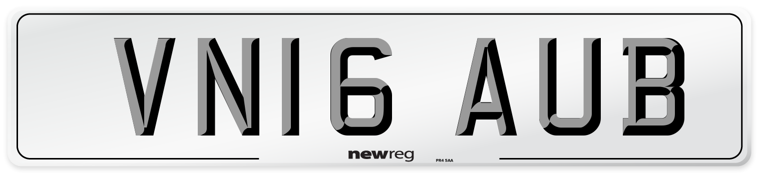 VN16 AUB Number Plate from New Reg
